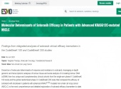 ESMO新闻：晚期KRAS G12C突变NSCLC患者中Sotorasib疗效的分子决定因素